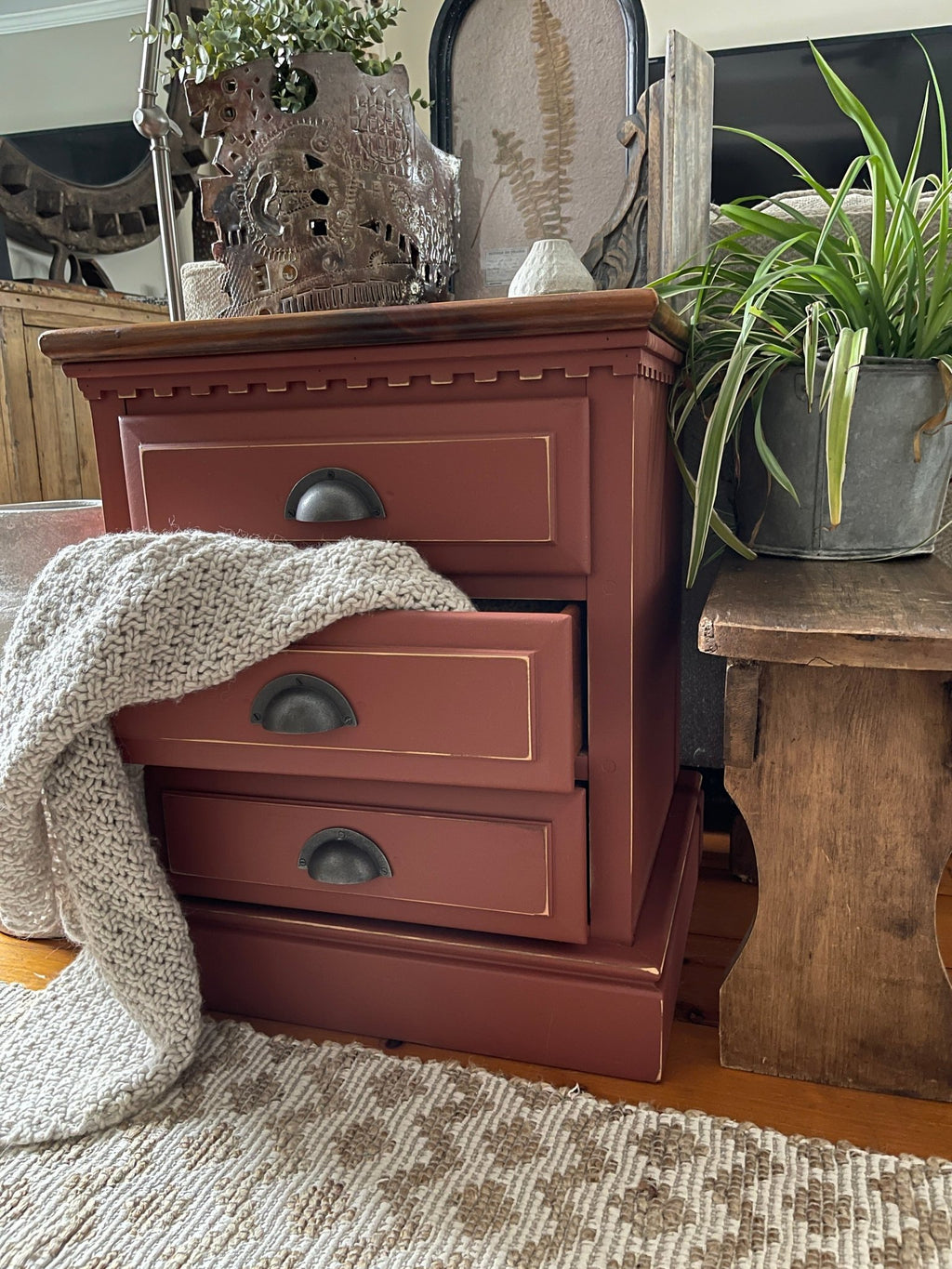 Carriage House Crimson Accent Storage Cabinet – Furniture by The Olde 1840