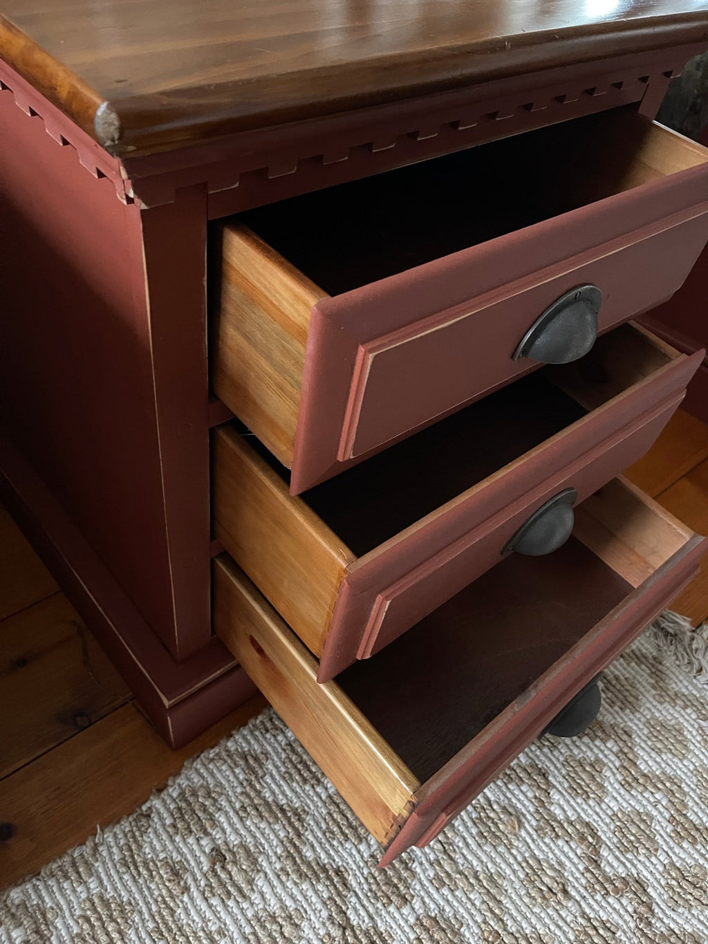 Carriage House Crimson Accent Storage Cabinet – Furniture by The Olde 1840