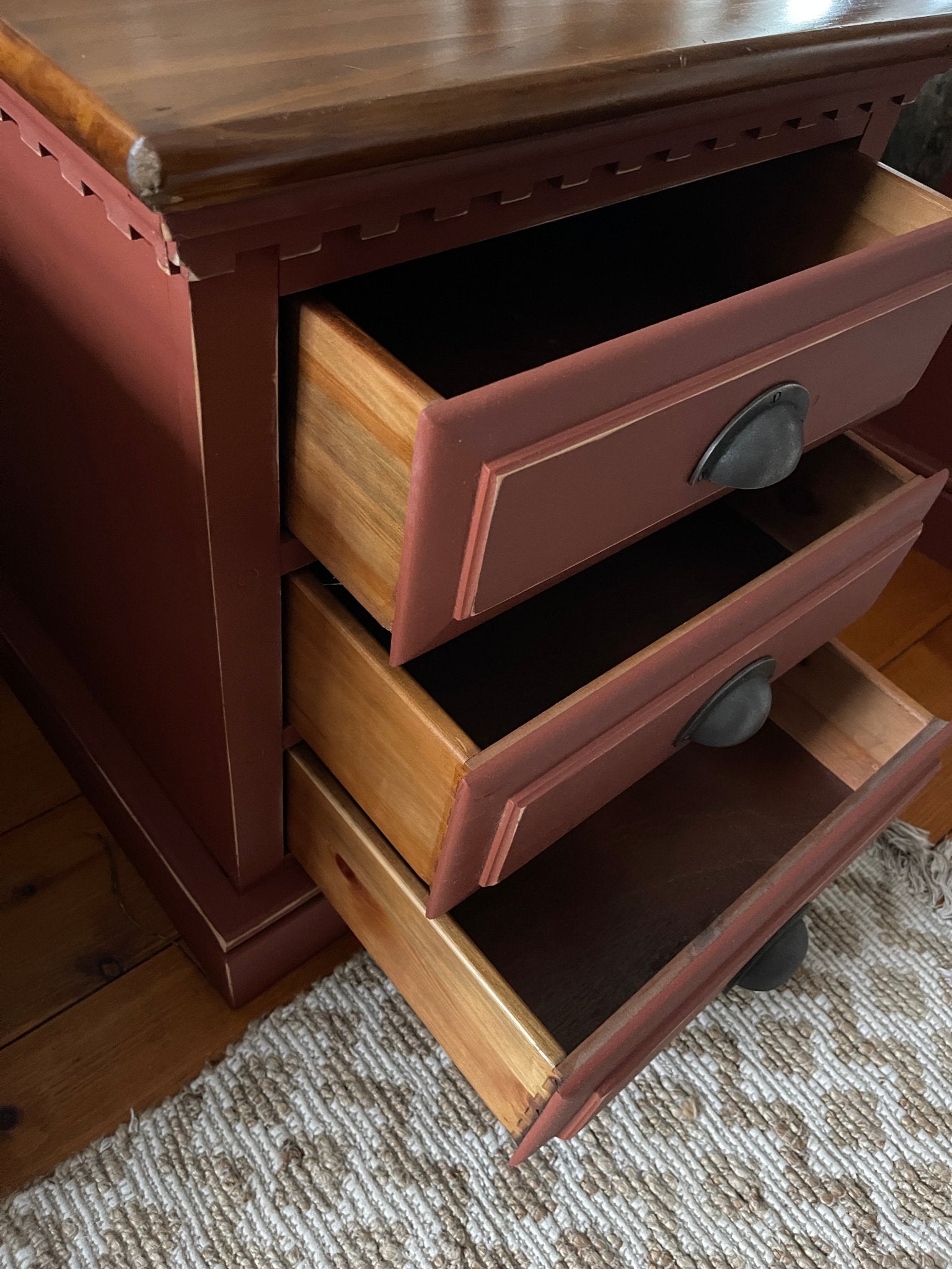 Carriage House Crimson Accent Storage Cabinet – Furniture by The Olde 1840