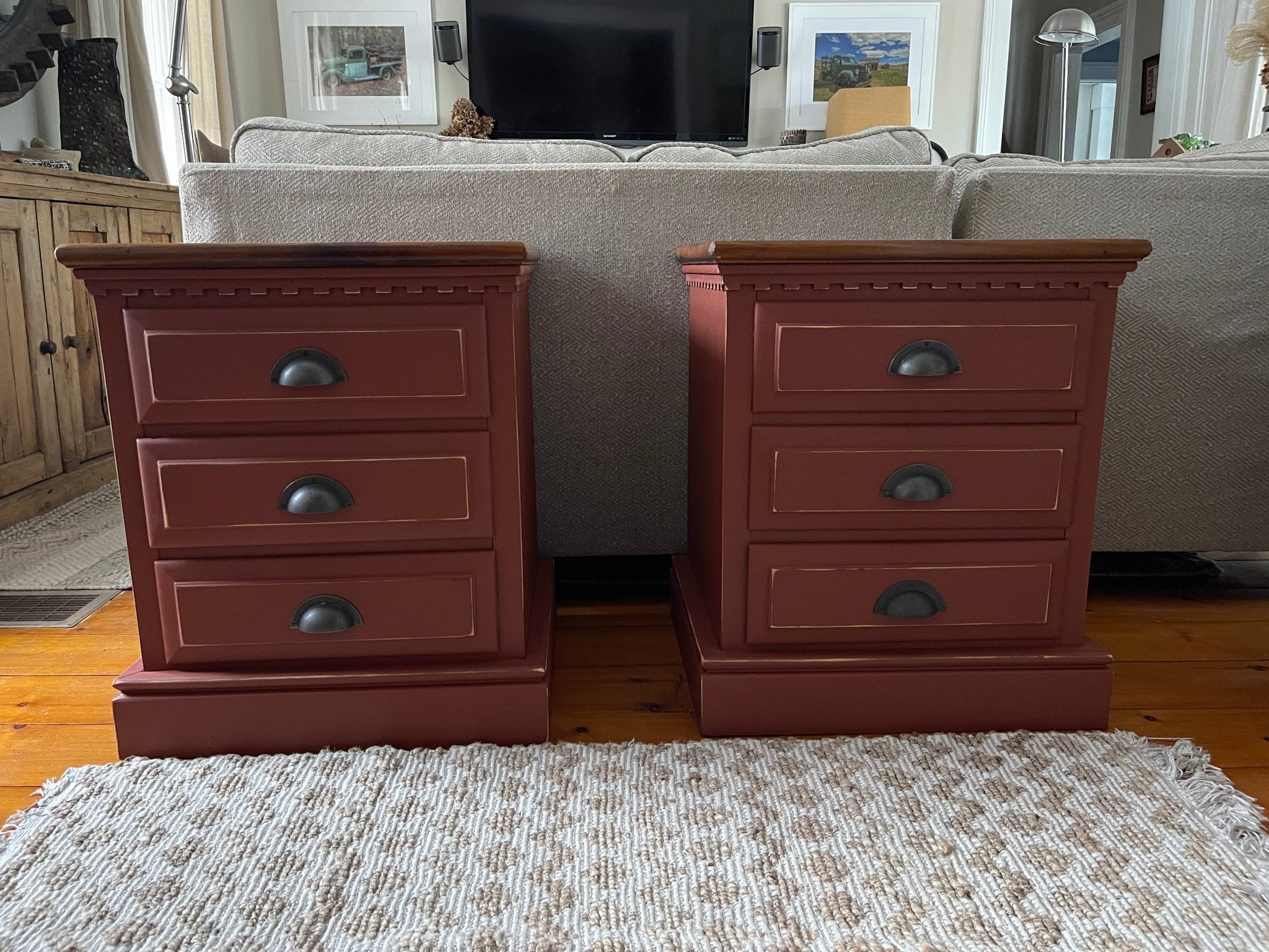 Carriage House Crimson Accent Storage Cabinet – Furniture by The Olde 1840