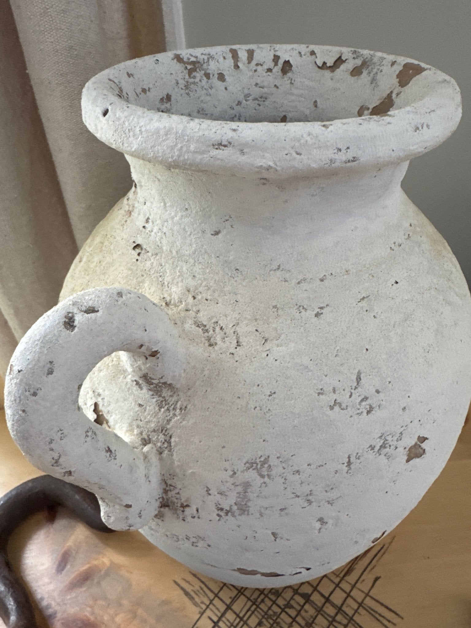 Chippy Painted Clay Pottery Vase – Home & Garden by The Olde 1840