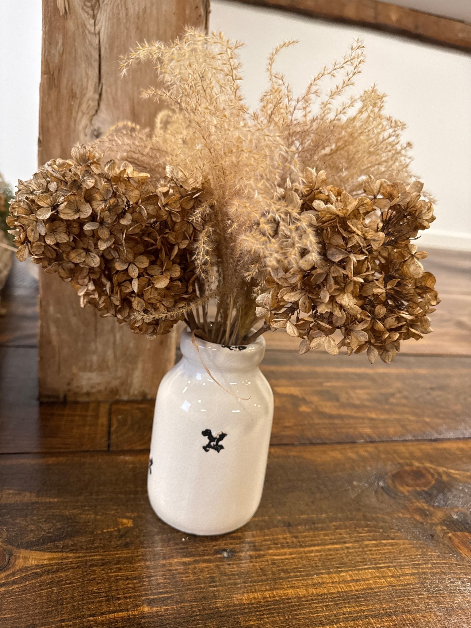 Crackled Milk Bottle Vase – by The Olde 1840