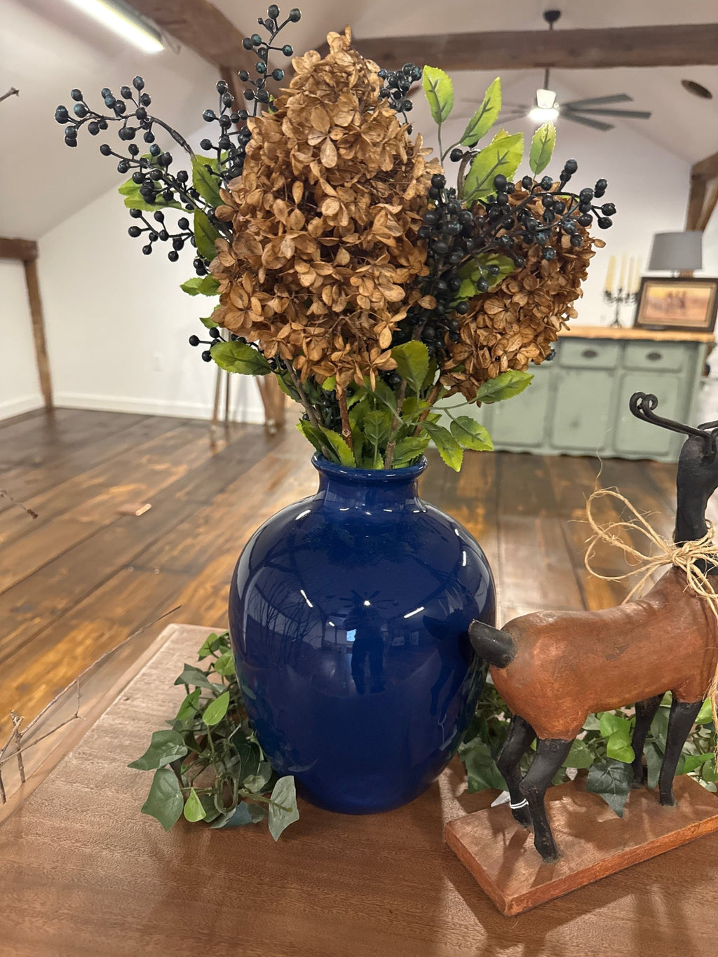 Dark Blue Vase – by The Olde 1840
