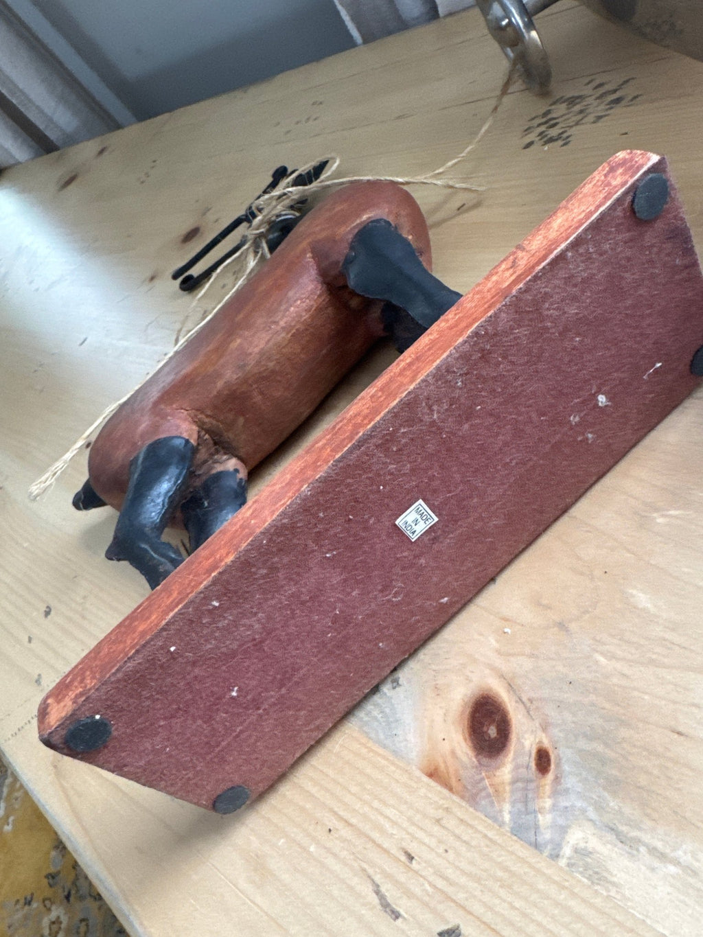 Deer or Elk Folk Art Wood Sculpture 12” – Decor by The Olde 1840