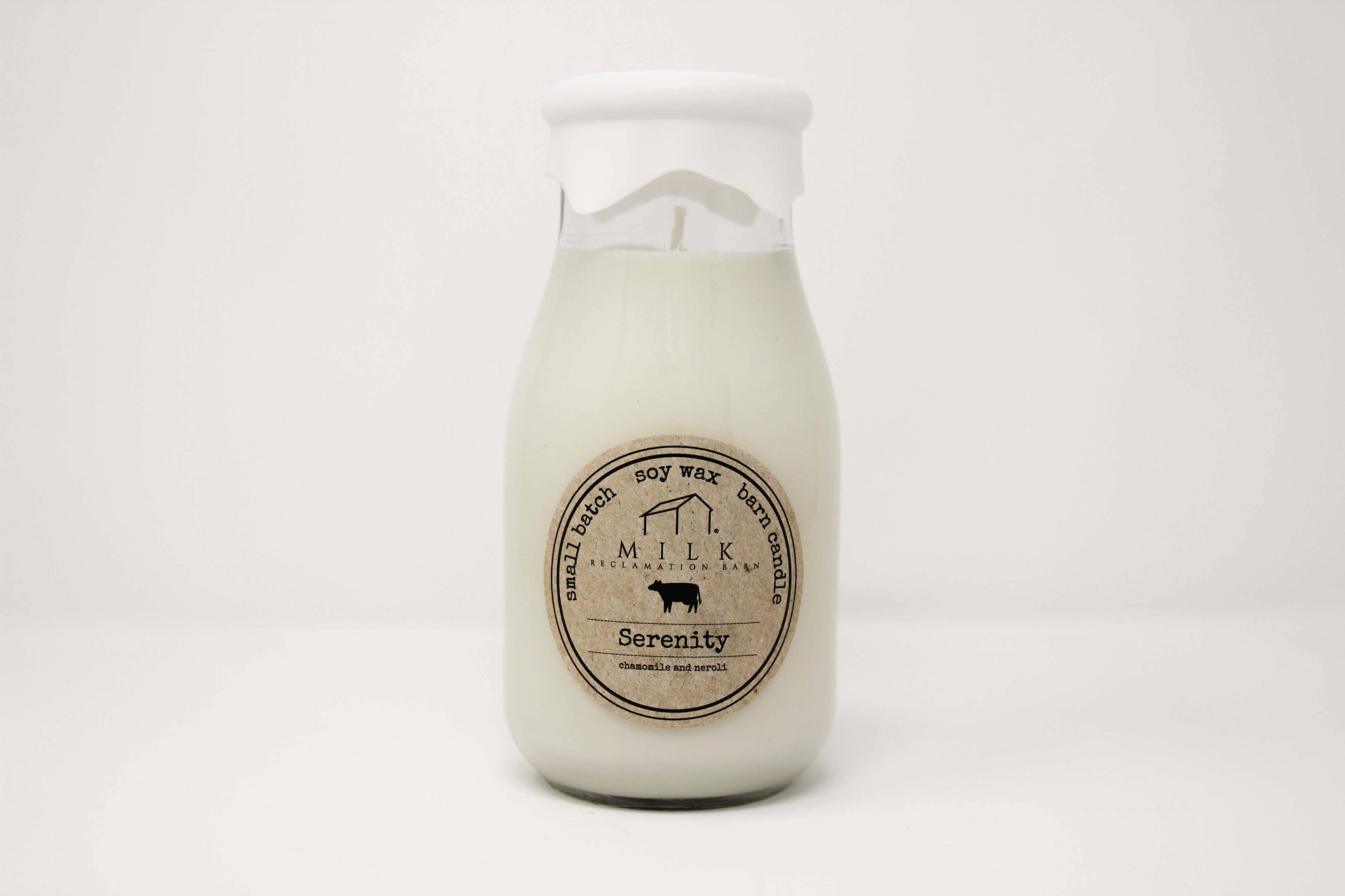 Milk Bottle Soy Candle | Serenity – Candles by The Olde 1840