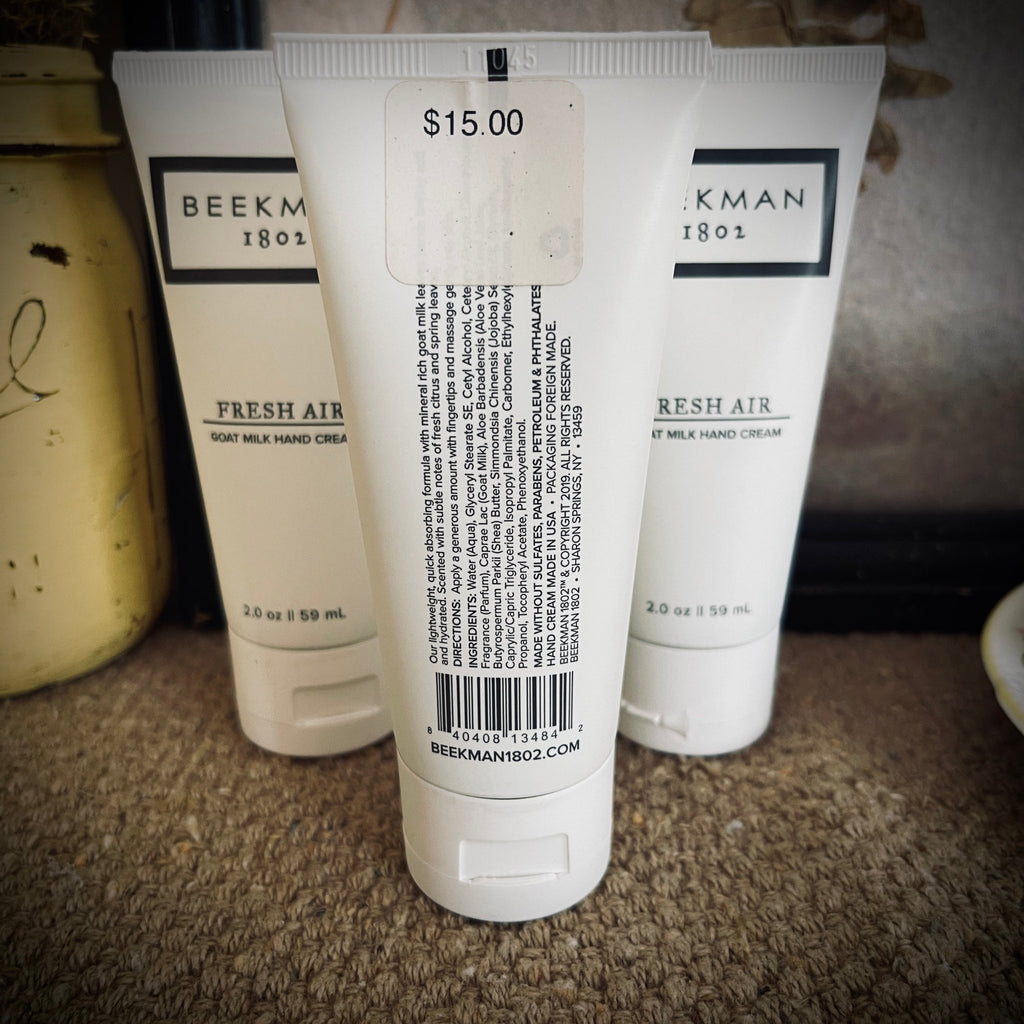 Goat Milk Hand Cream - Fresh Air - 2oz – Home & Garden by The Olde 1840