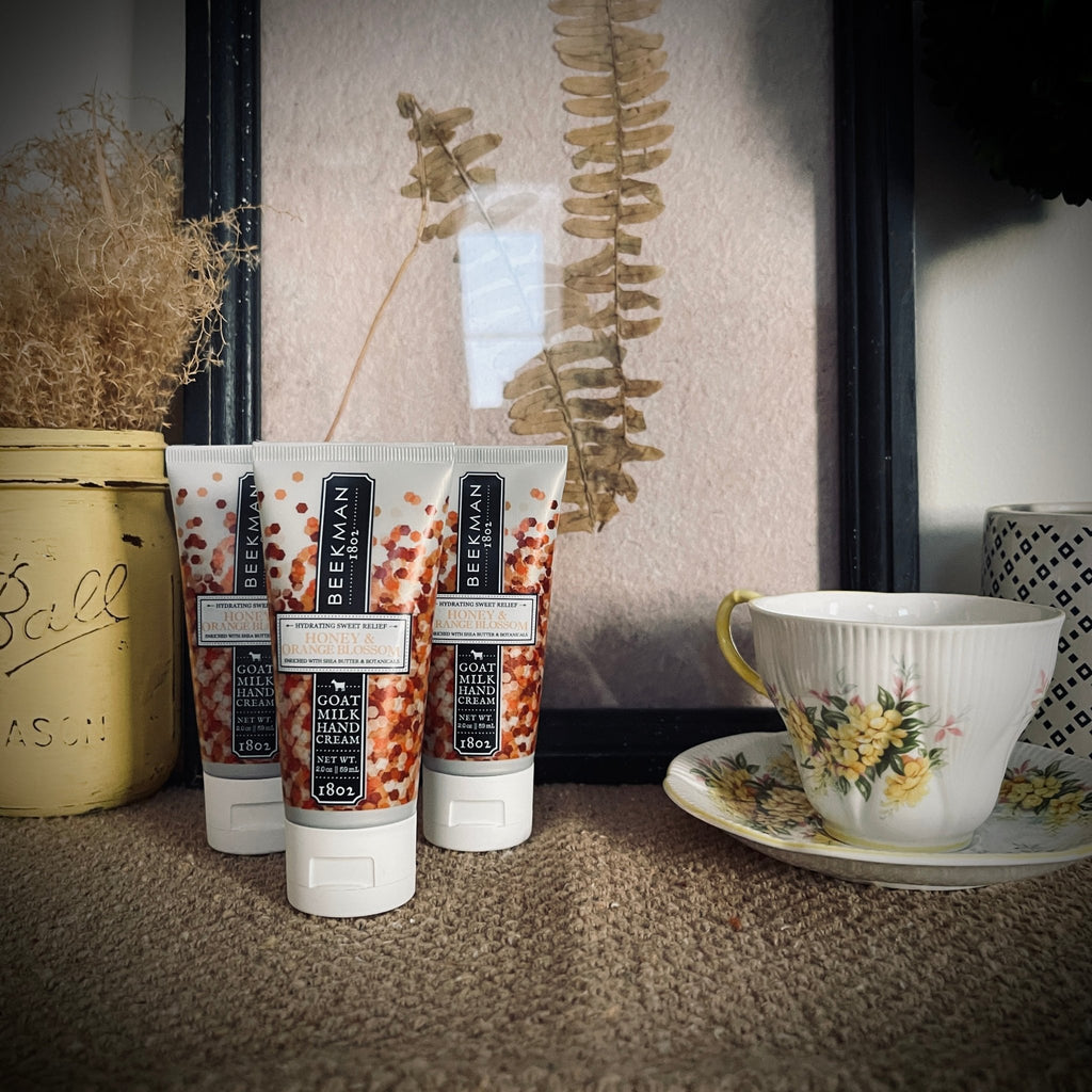 Goat Milk Hand Cream – Honey & Orange Blossom – 2oz – Home & Garden by The Olde 1840