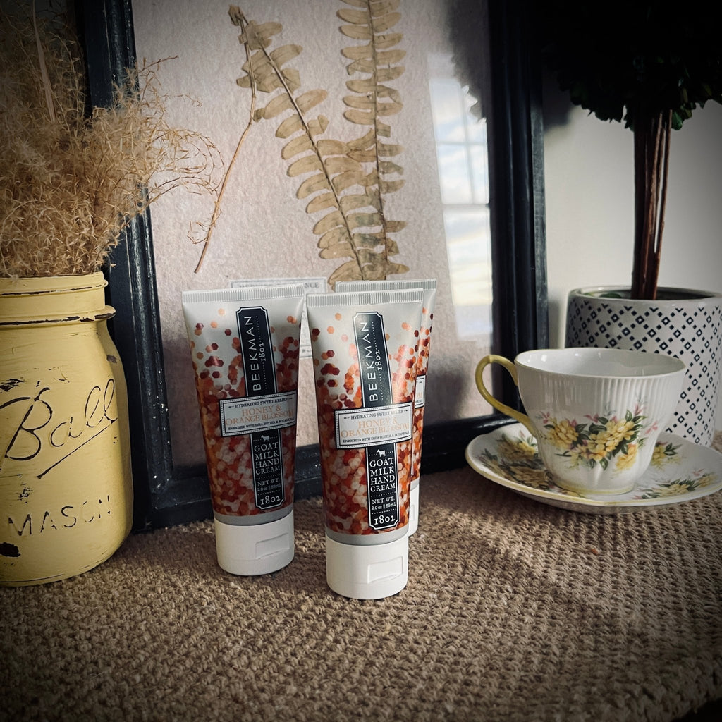 Goat Milk Hand Cream – Honey & Orange Blossom – 2oz – Home & Garden by The Olde 1840