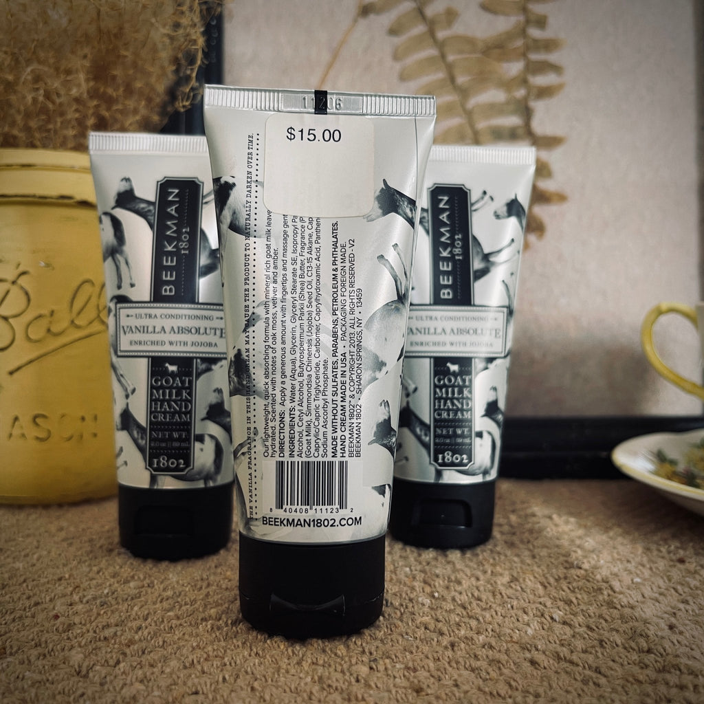 Goat Milk Hand Cream - Vanilla Absolute - 2oz – Home & Garden by The Olde 1840
