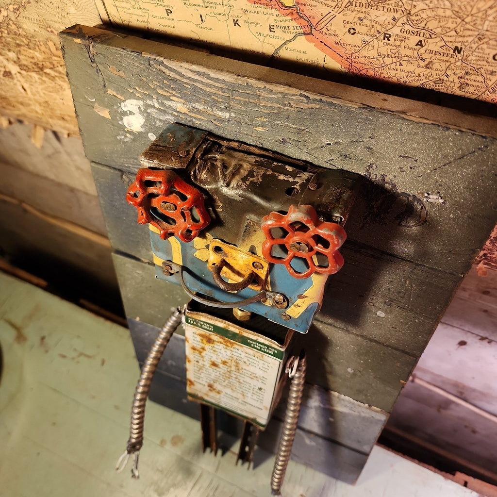 Handcrafted Robot Folk Art - Small – Artwork by The Olde 1840