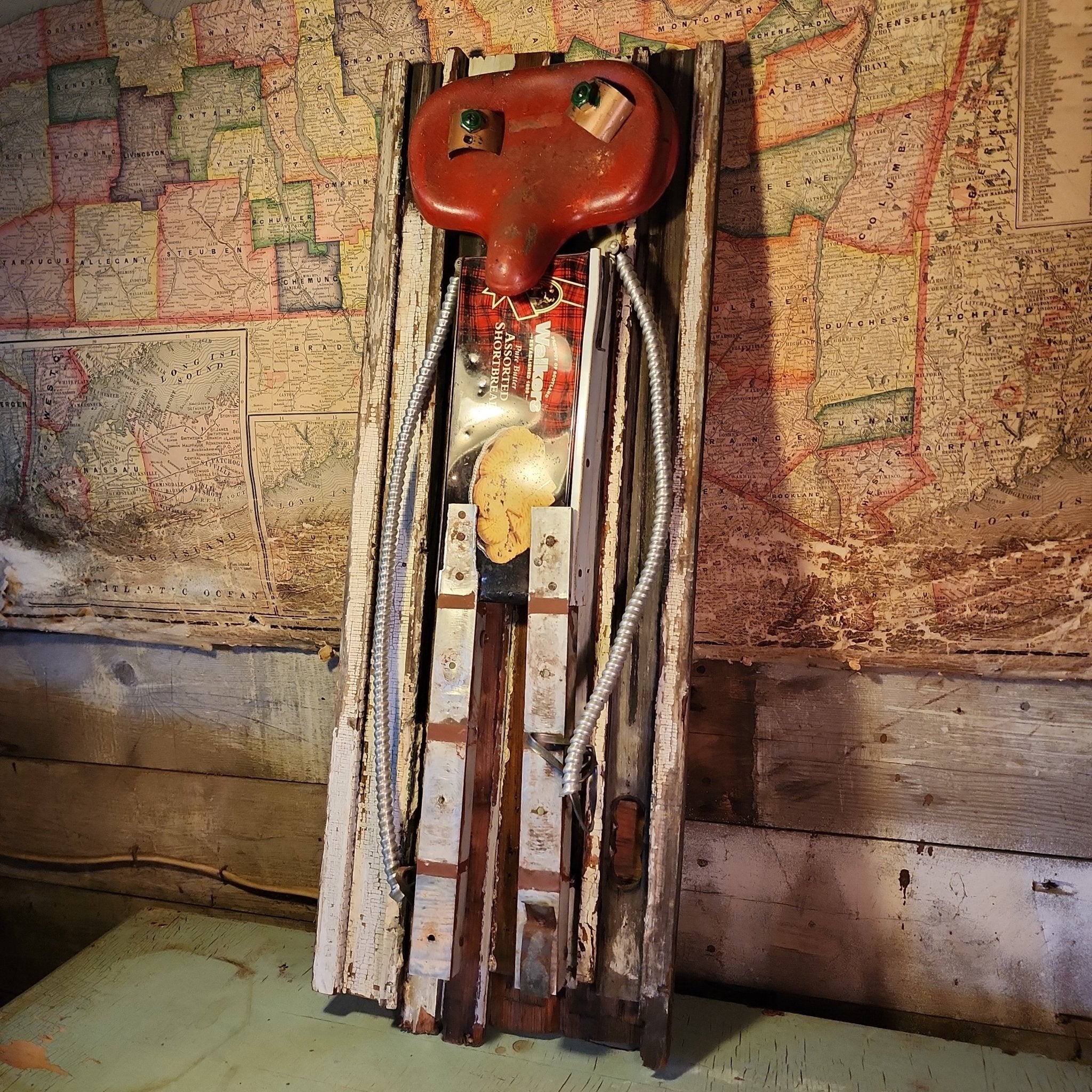 Handcrafted Robot Folkart - Large – Artwork by The Olde 1840