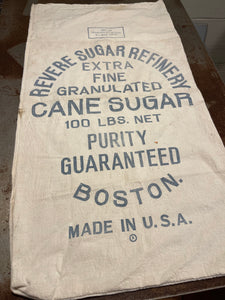 Vintage Revere Sugar Refinery Cane Sugar Sack