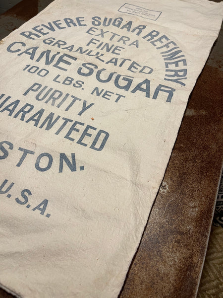 Vintage Revere Sugar Refinery Cane Sugar Sack