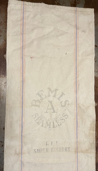 Vintage Bemis “A” Extra Heavy Seedless Grain Sack