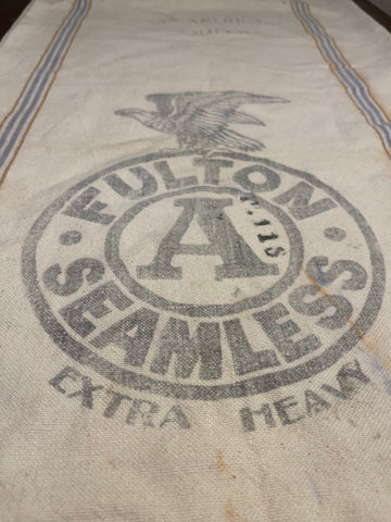 Vintage Fulton “A” Seamless Pan-American Timothy Seed Grain Sack
