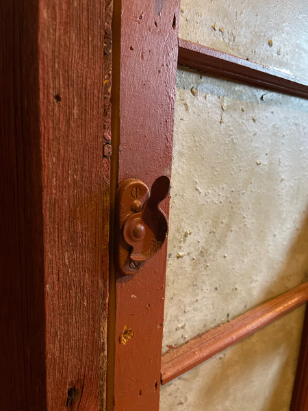 Red Farmhouse Storage Cabinet