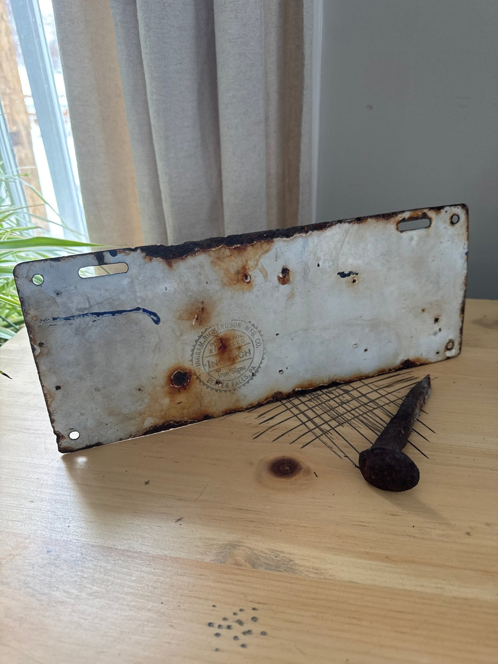 Massachusetts Porcelain License Plate - 1912 – Decor by The Olde 1840