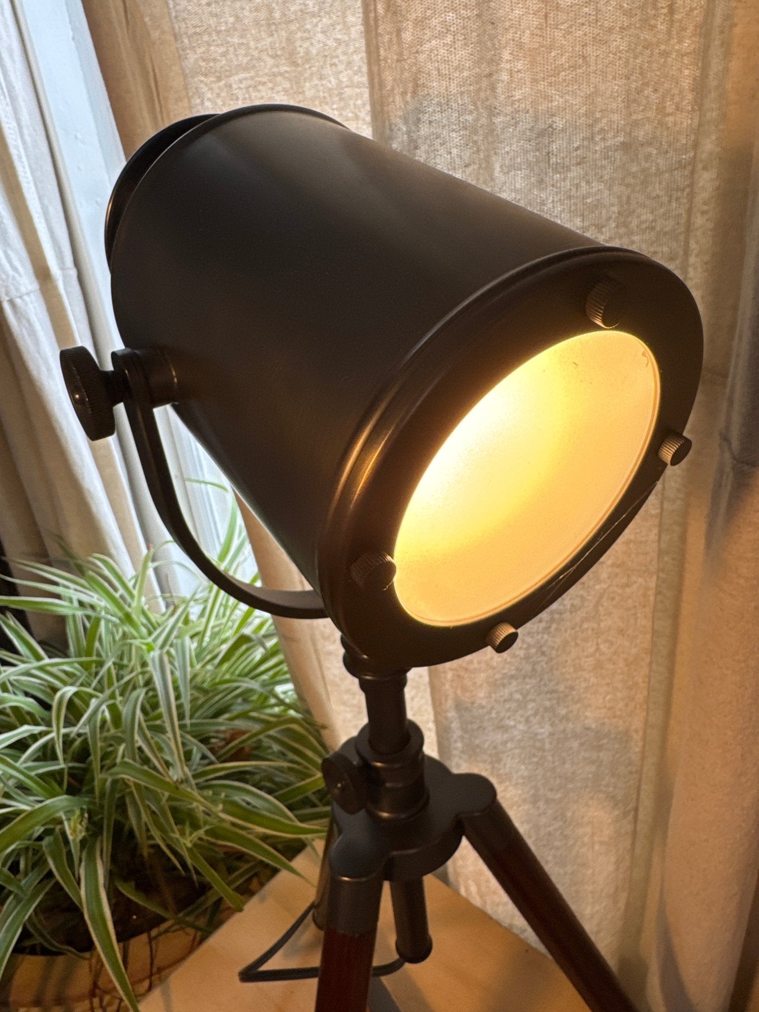 Pottery Barn Photographer's Tripod Metal Desk Lamp (24” Tall) – Lamps by The Olde 1840