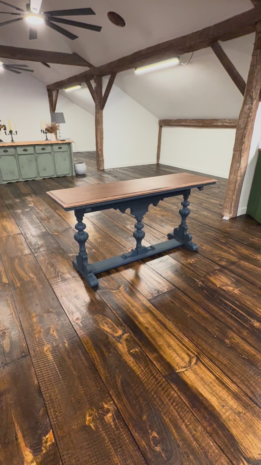 Dark Teal Console Table
