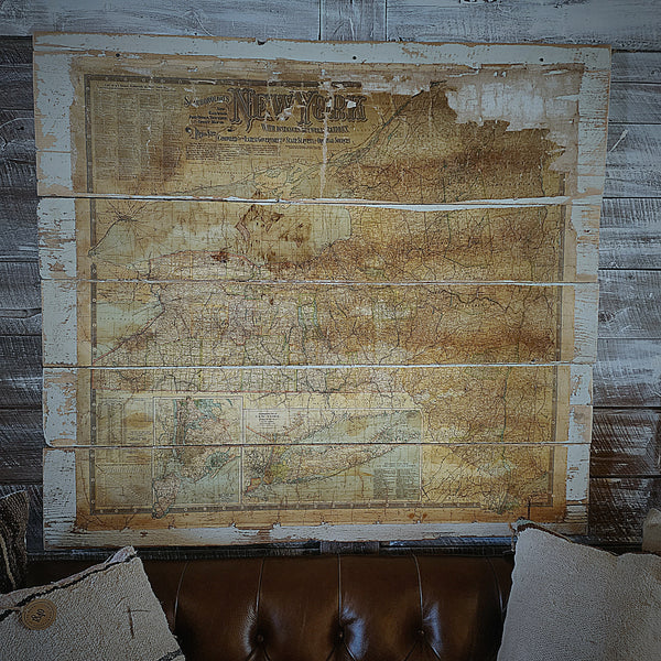 C.1903 New York Railroad Map