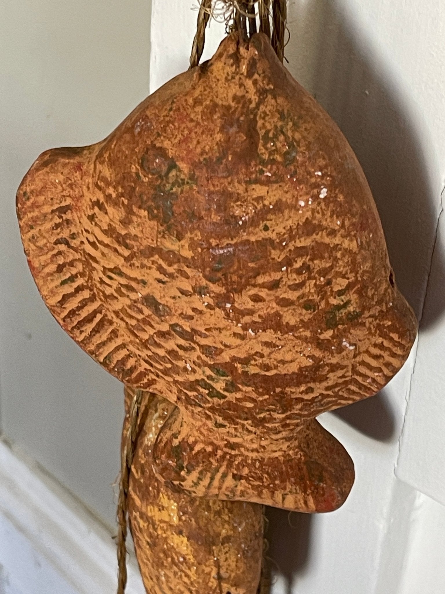 Rustic Terracotta Fish Wind Chime Wall Decor – by The Olde 1840