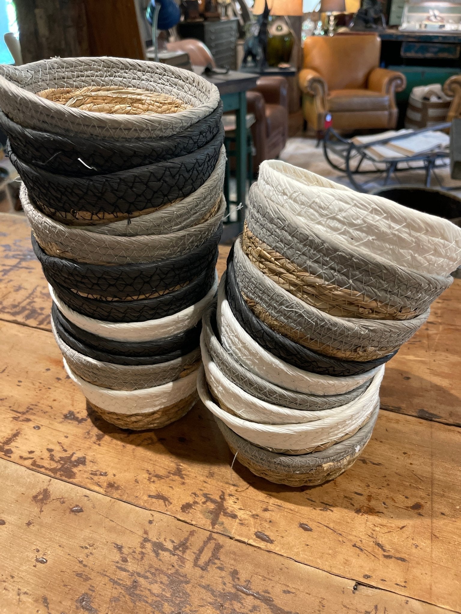 Small Woven Basket – Decor by The Olde 1840