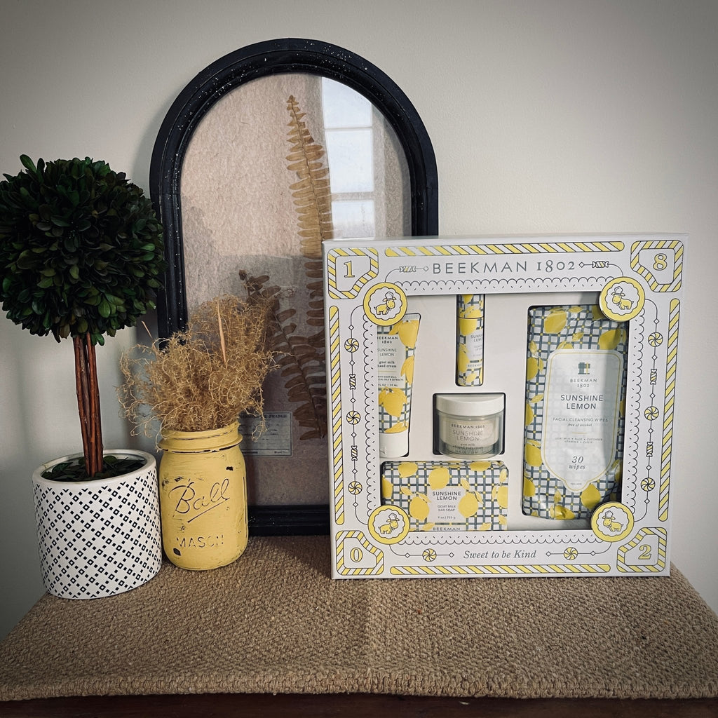 Sunshine Lemon Goat Milk Skincare Large Gift Set – Home & Garden by The Olde 1840