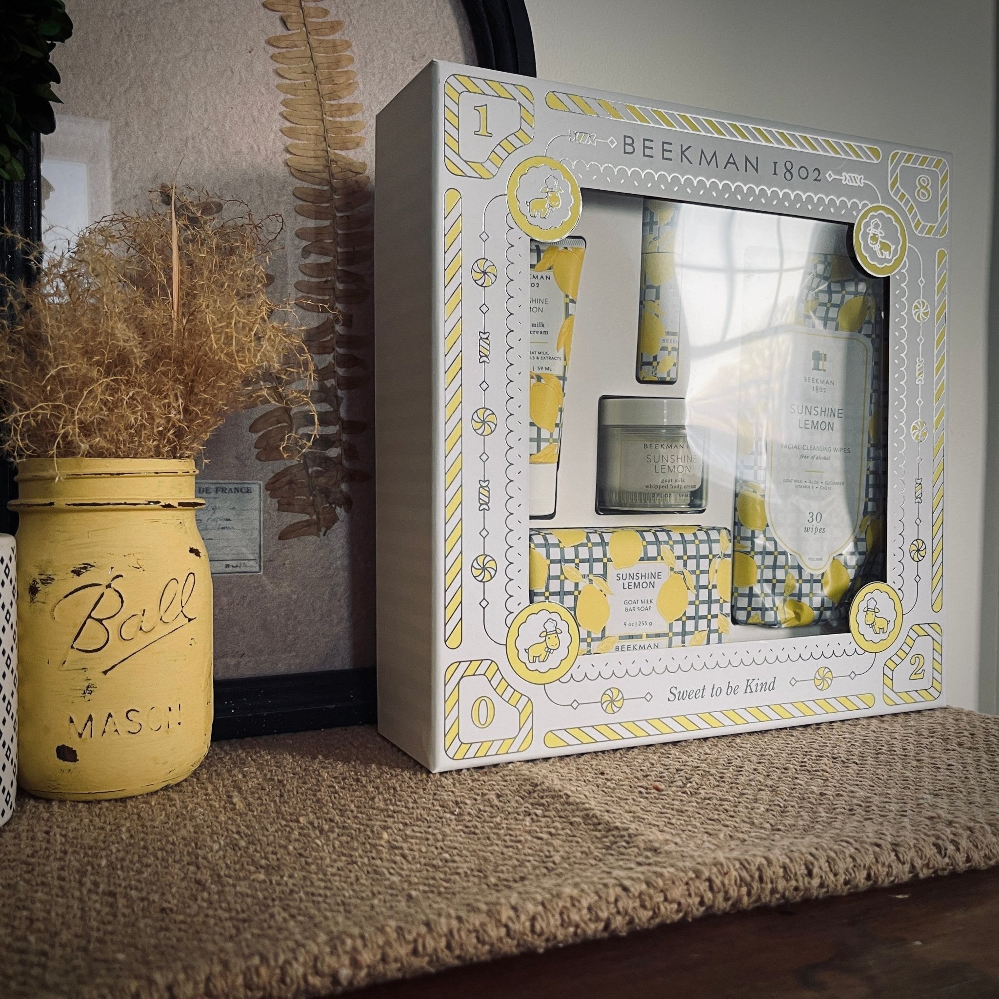 Sunshine Lemon Goat Milk Skincare Large Gift Set – Home & Garden by The Olde 1840