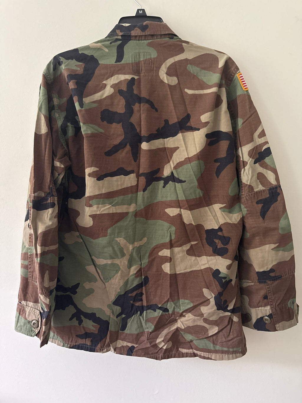 US Army Combat Jacket Mens Camo Woodland Hot Weather Military Coat Medium Regular – Clothing by The Olde 1840
