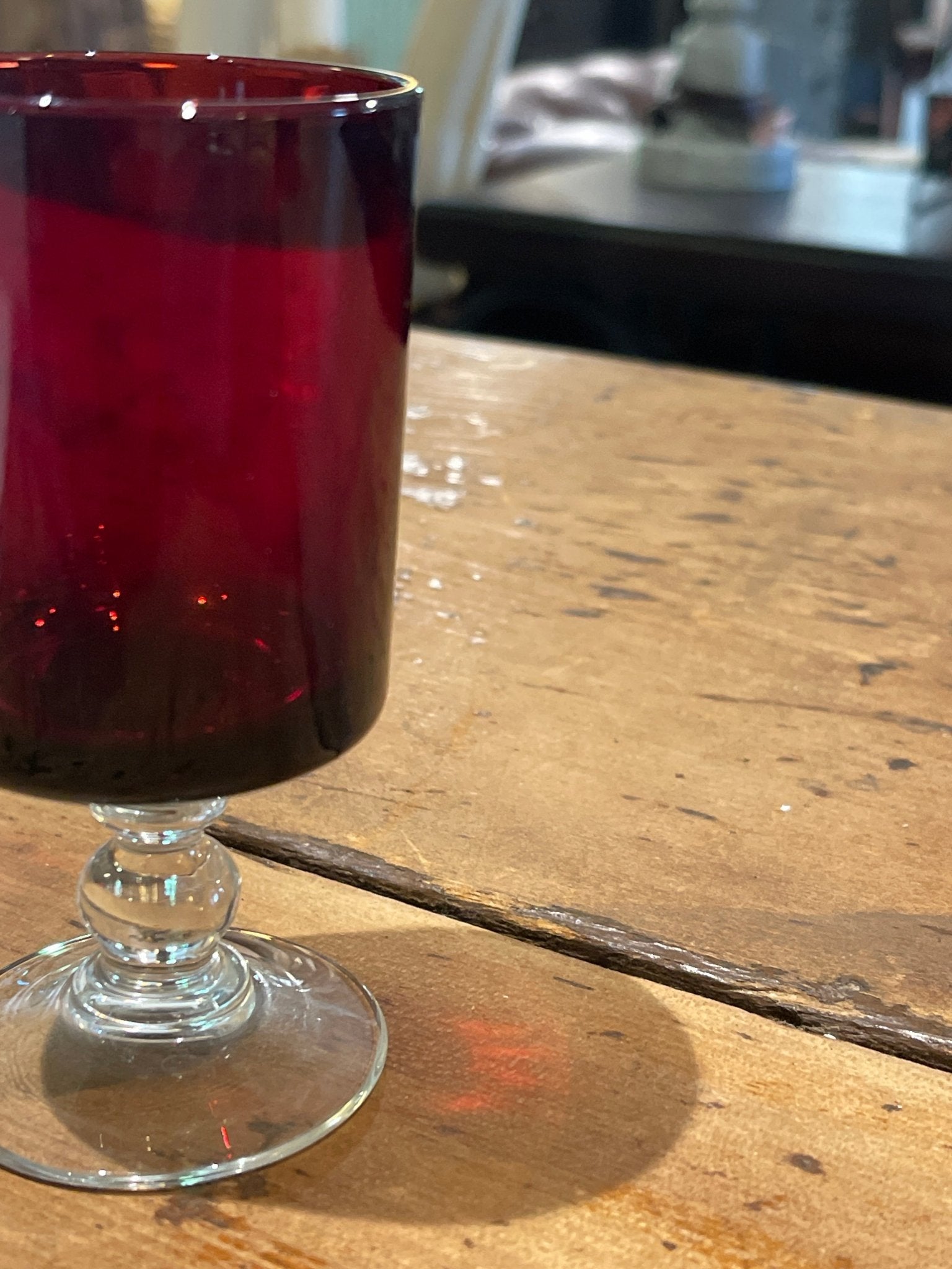 Vintage 1970s Luminarc Cavalier Ruby Red Glass Goblet | France – Kitchen & Dining by The Olde 1840
