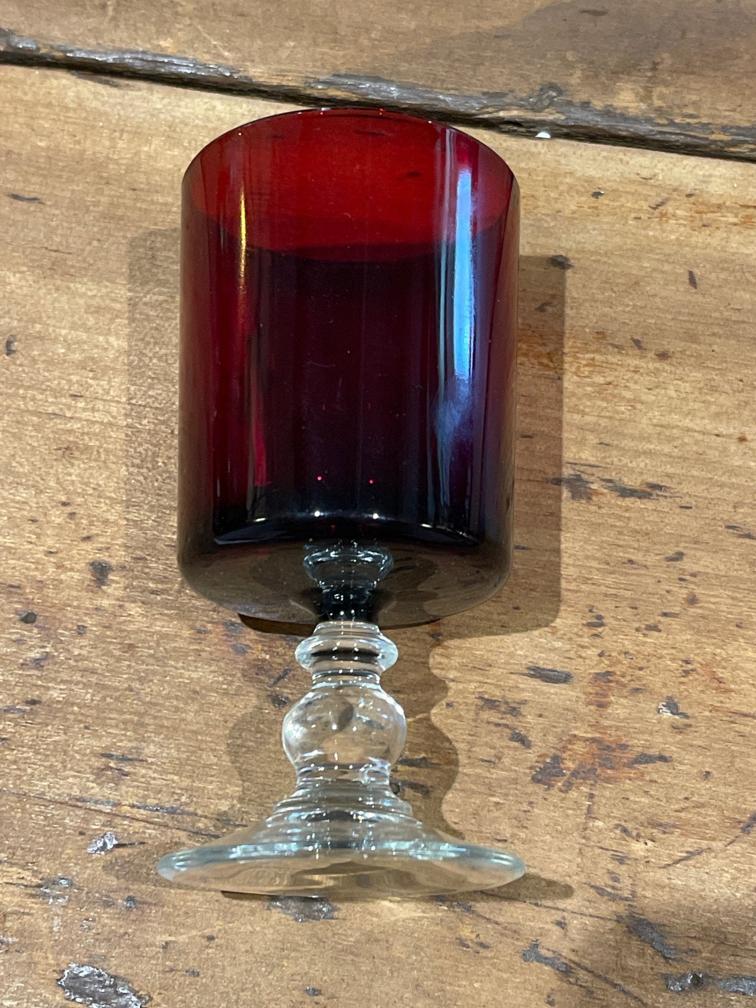 Vintage 1970s Luminarc Cavalier Ruby Red Glass Goblet | France – Kitchen & Dining by The Olde 1840