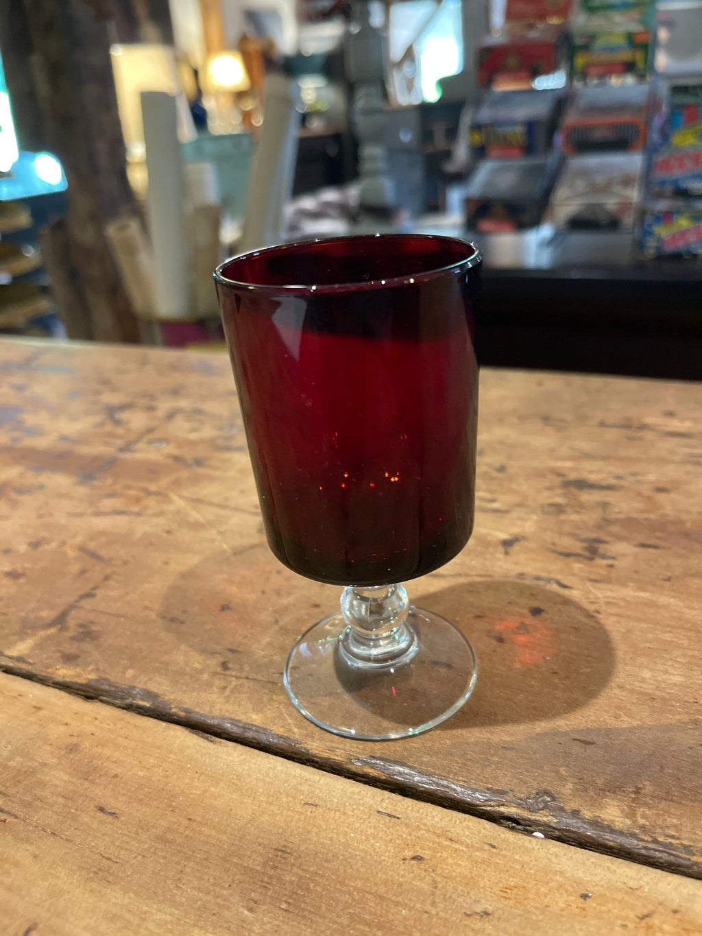 Vintage 1970s Luminarc Cavalier Ruby Red Glass Goblet | France – Kitchen & Dining by The Olde 1840