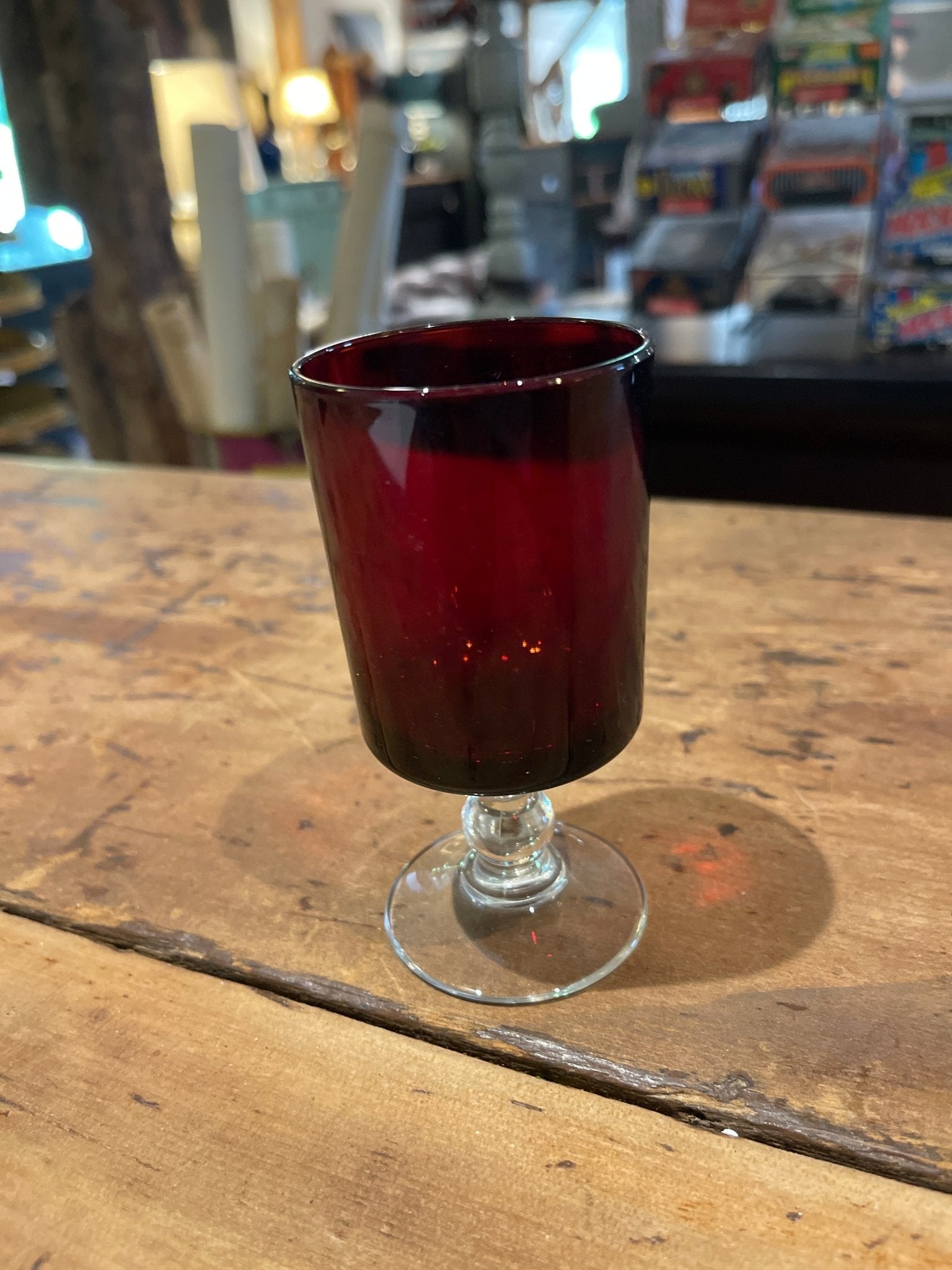 Vintage 1970s Luminarc Cavalier Ruby Red Glass Goblet | France – Kitchen & Dining by The Olde 1840