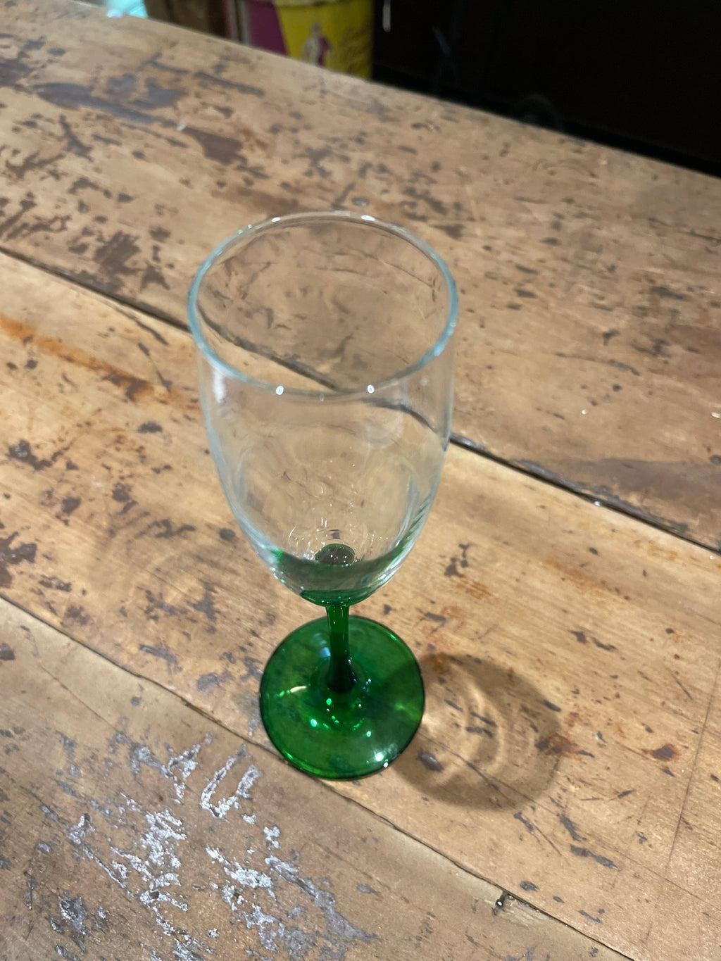 Vintage 1970s Luminarc Emerald Green Stem Wine Glass | France 4 Set – Kitchen & Dining by The Olde 1840
