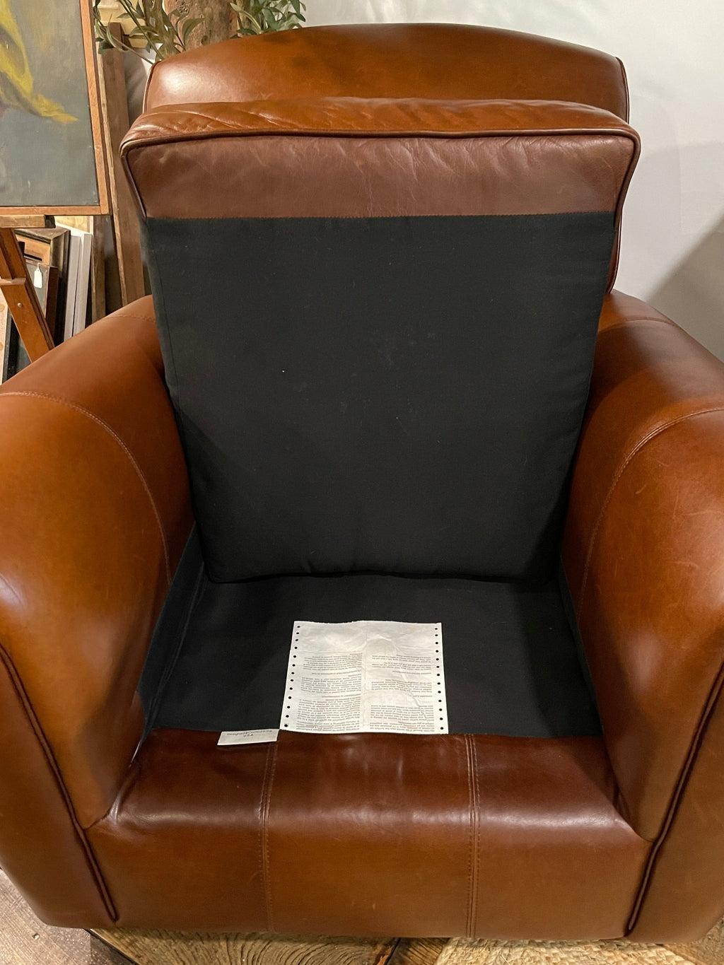 Vintage Bauhaus USA "Amarillo" Leather Club Chair – Furniture by The Olde 1840