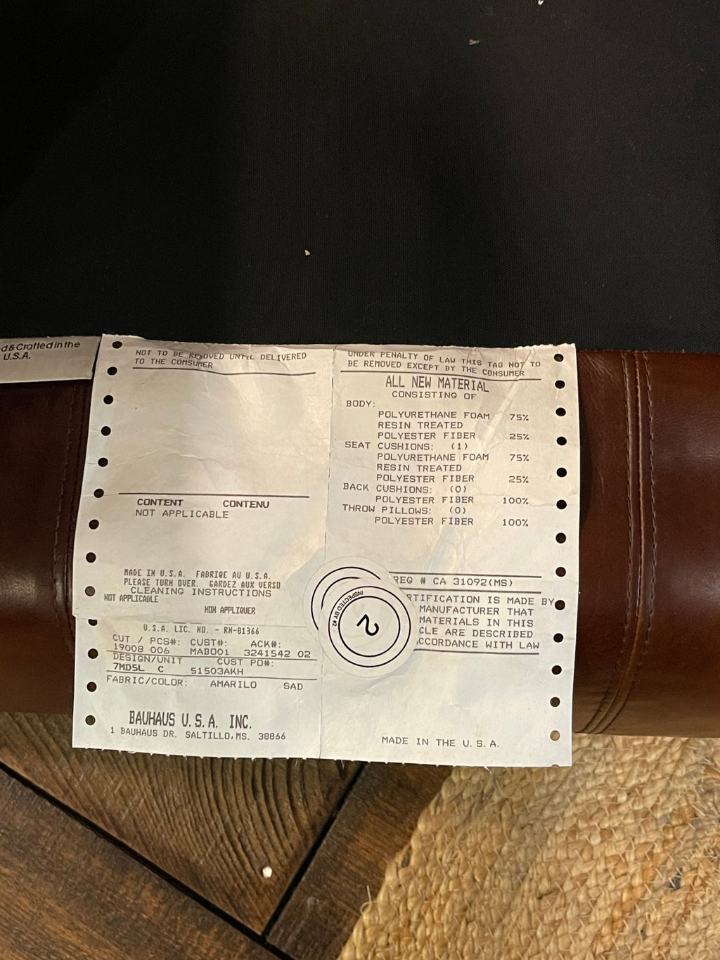 Vintage Bauhaus USA "Amarillo" Leather Club Chair – Furniture by The Olde 1840