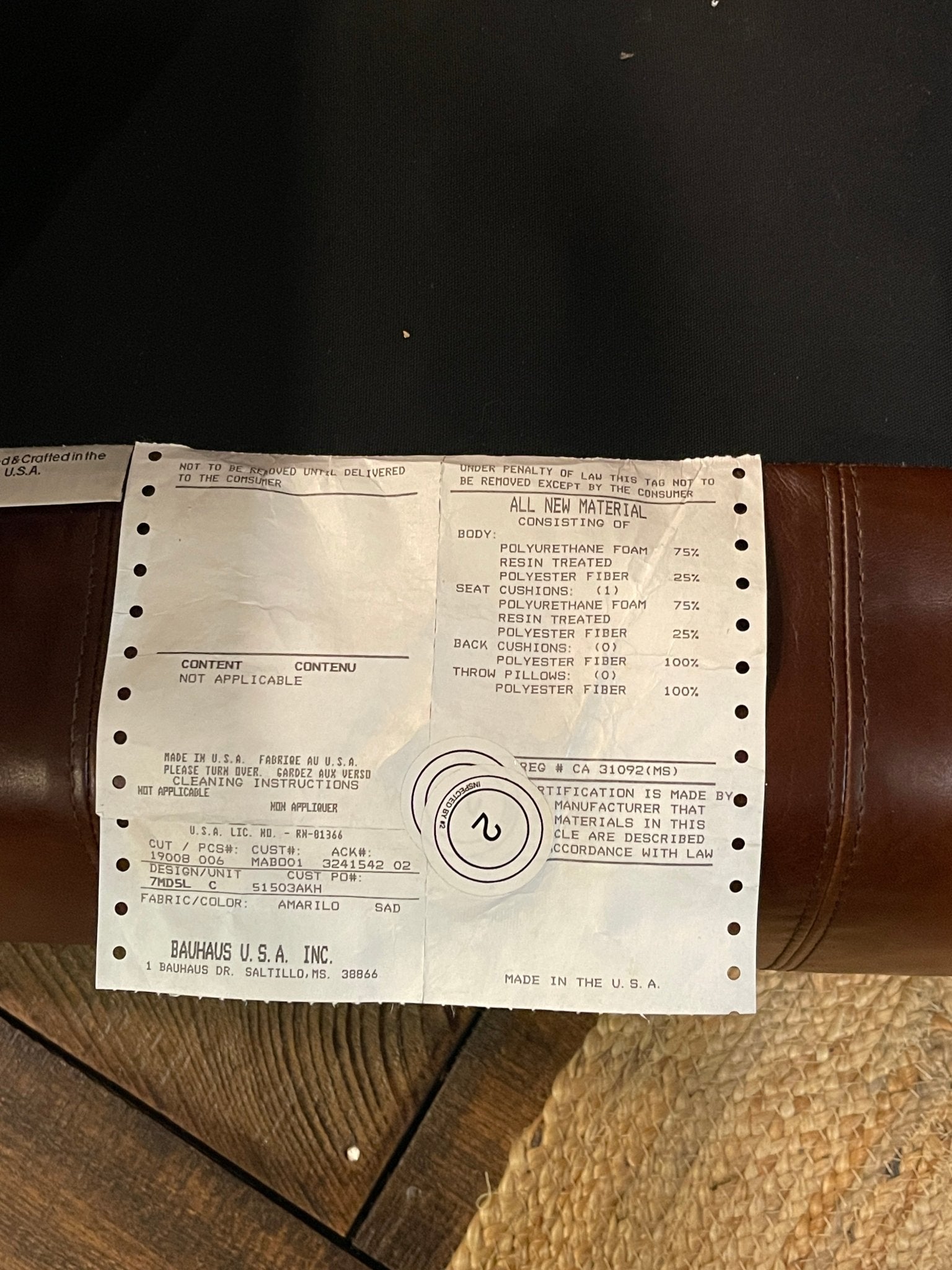 Vintage Bauhaus USA "Amarillo" Leather Club Chair – Furniture by The Olde 1840