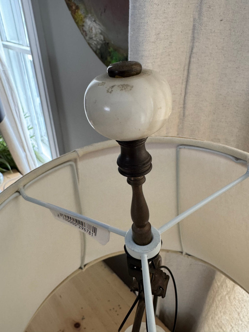 Vintage French Marble Lamp & New Shade – Lamps by The Olde 1840