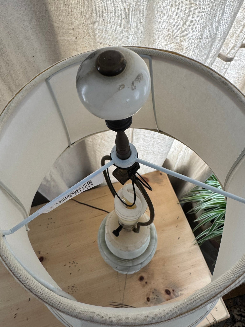 Vintage French Marble Lamp & New Shade – Lamps by The Olde 1840