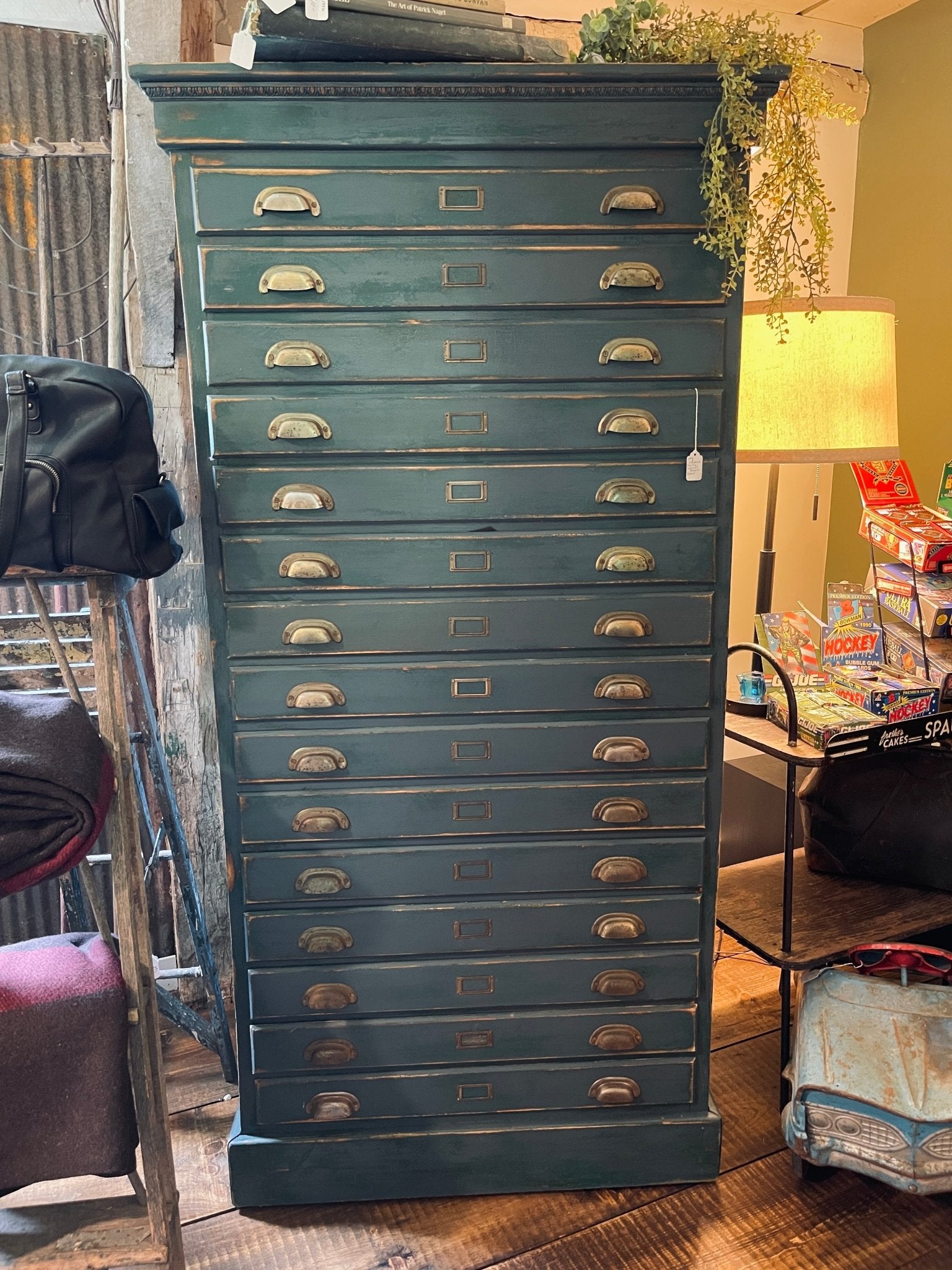 Vintage Industrial Flat File Cabinet / Blueprint Cabinet – Furniture by The Olde 1840