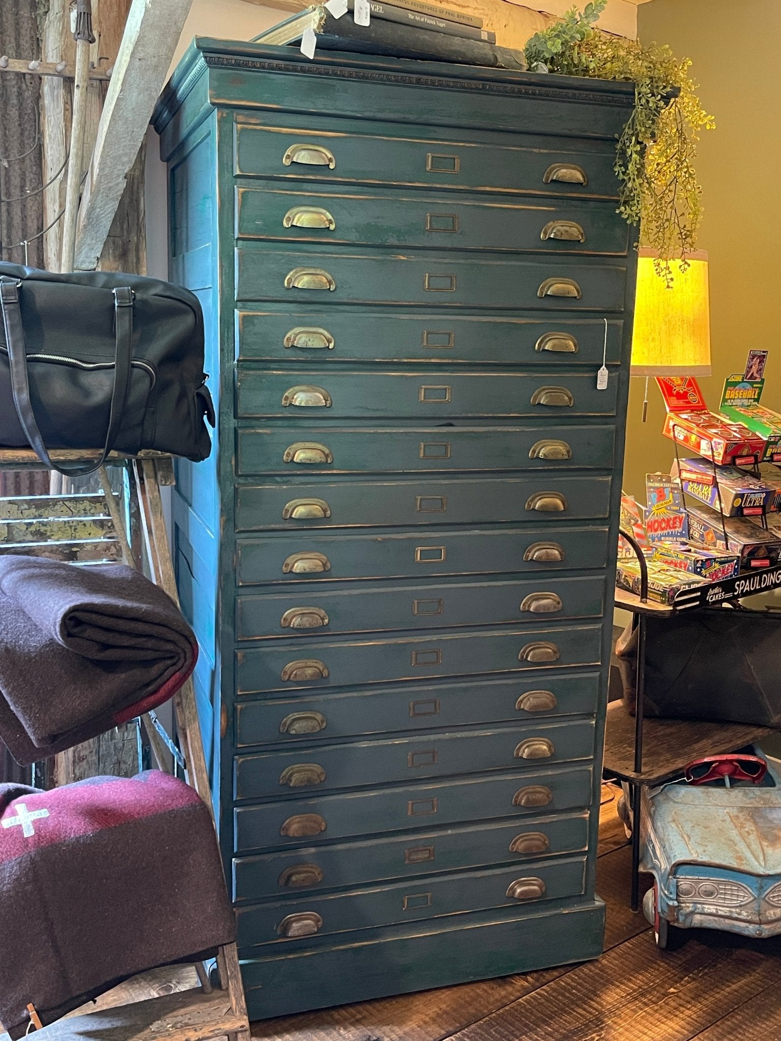 Vintage Industrial Flat File Cabinet / Blueprint Cabinet – Furniture by The Olde 1840
