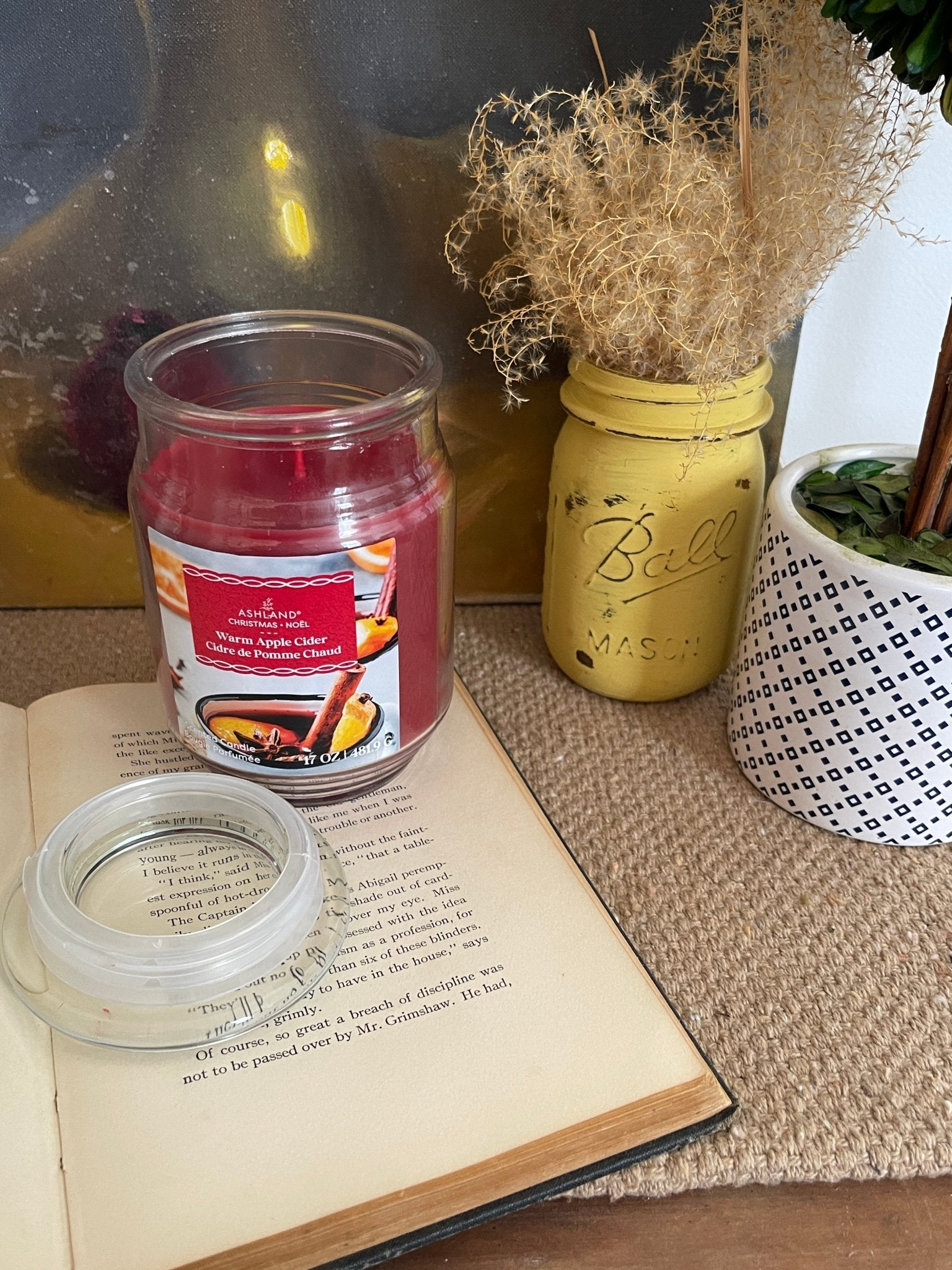 Warm Apple Cider Scented Candle | 17oz Large Jar – Candles by The Olde 1840