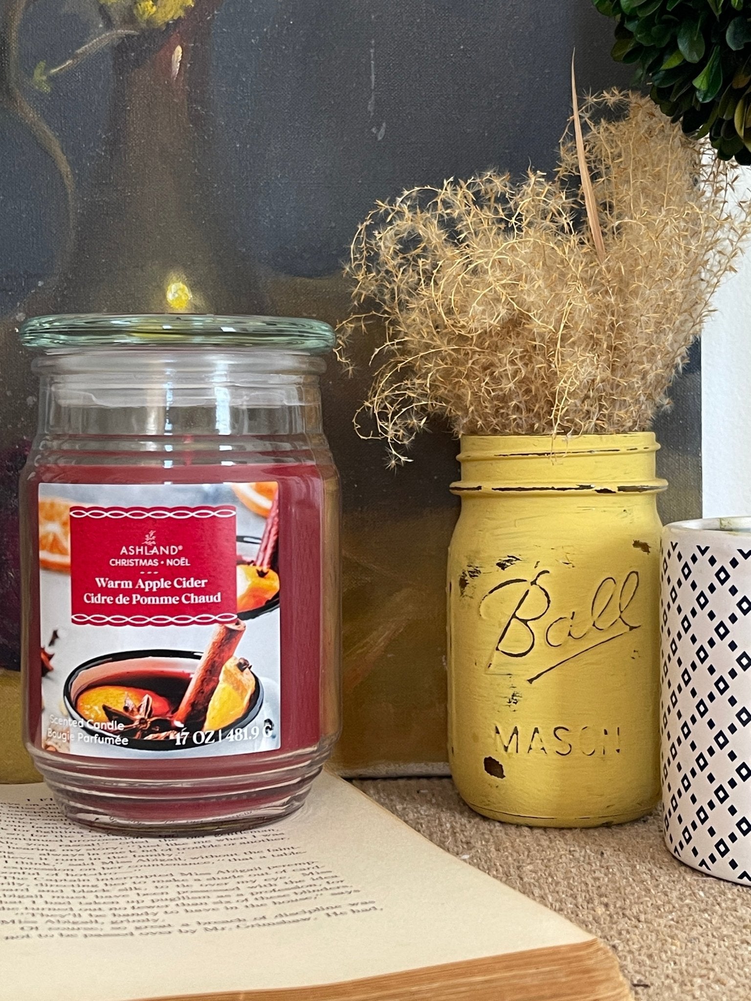Warm Apple Cider Scented Candle | 17oz Large Jar – Candles by The Olde 1840