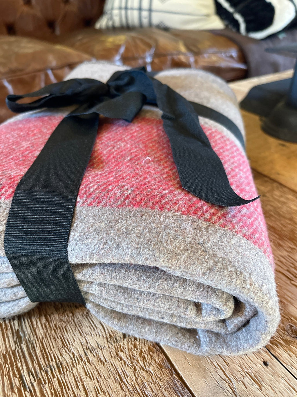 Wool Blend Blanket – Heavyweight Cold-Weather Camp & Cabin Throw (86" x 66") – Blankets by The Olde 1840
