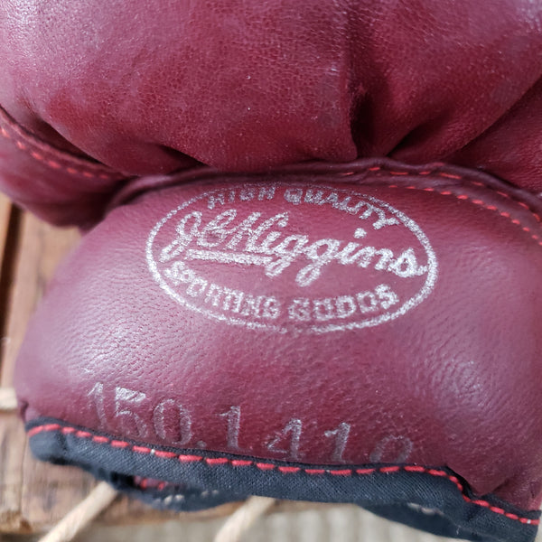 JB Higgins Leather Boxing Gloves with Original Box