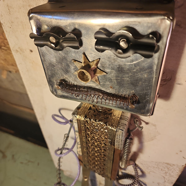 Handcrafted Robot Folkart - Medium