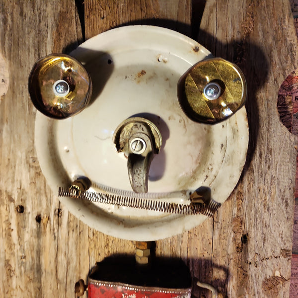 Handcrafted Robot Folk Art - Medium