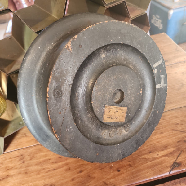 Antique Wood Pulley