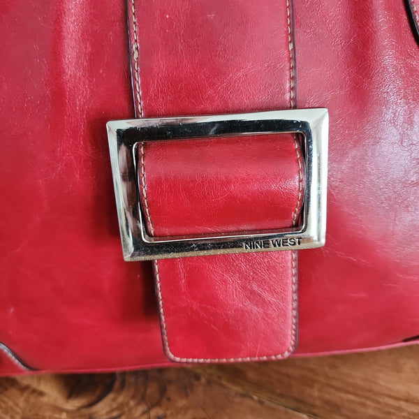 Red Leather Bag from Nine West