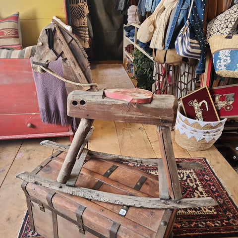 Antique Folkart Rocking Horse